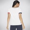 SKECHERS Bobs Flag Heart Ringer Tee White Tops