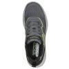 SKECHERS Bounder 2.0 - Andal Charcoal / Lime Slip-Ons