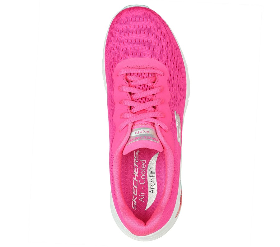 SKECHERS Skechers Arch Fit - Infinity Cool Hot Pink / Multi Lace Up