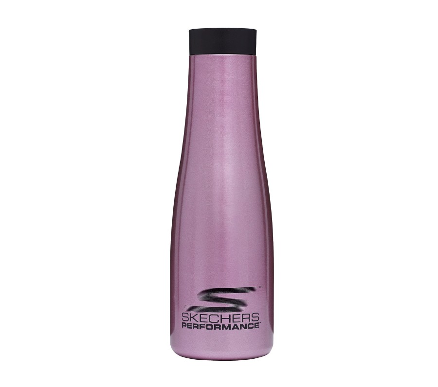 SKECHERS Skechers Performance Water Bottle Pink / Silver Accessories