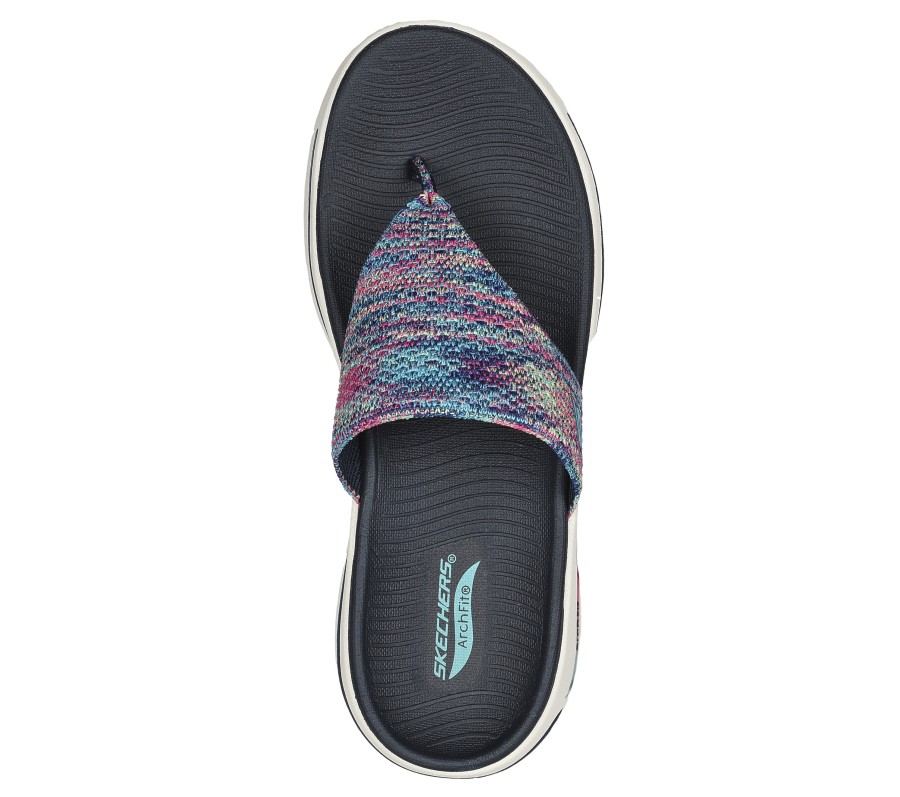 SKECHERS Go Walk Arch Fit Sandal - Beloved Navy / Multi Sandals