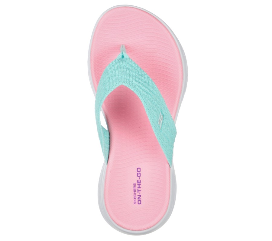 SKECHERS Skechers On The Go 600 - Sunny Horizon Turquoise / Pink Sandals