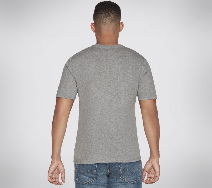 SKECHERS Live Free Tee Light Gray Tops