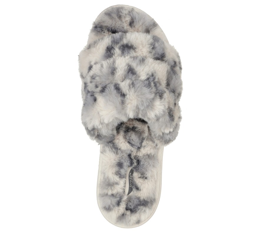 SKECHERS Skechers Go Lounge: Arch Fit Lounge - Furrreal Off White Slippers