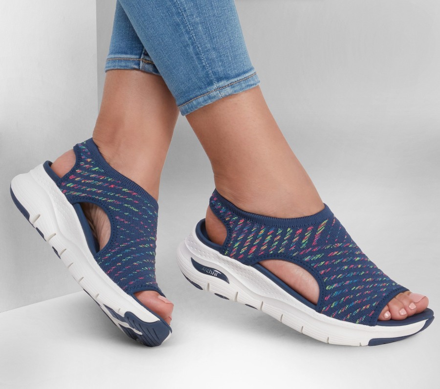 SKECHERS Arch Fit - Catchy Wave Navy / Multi Sandals