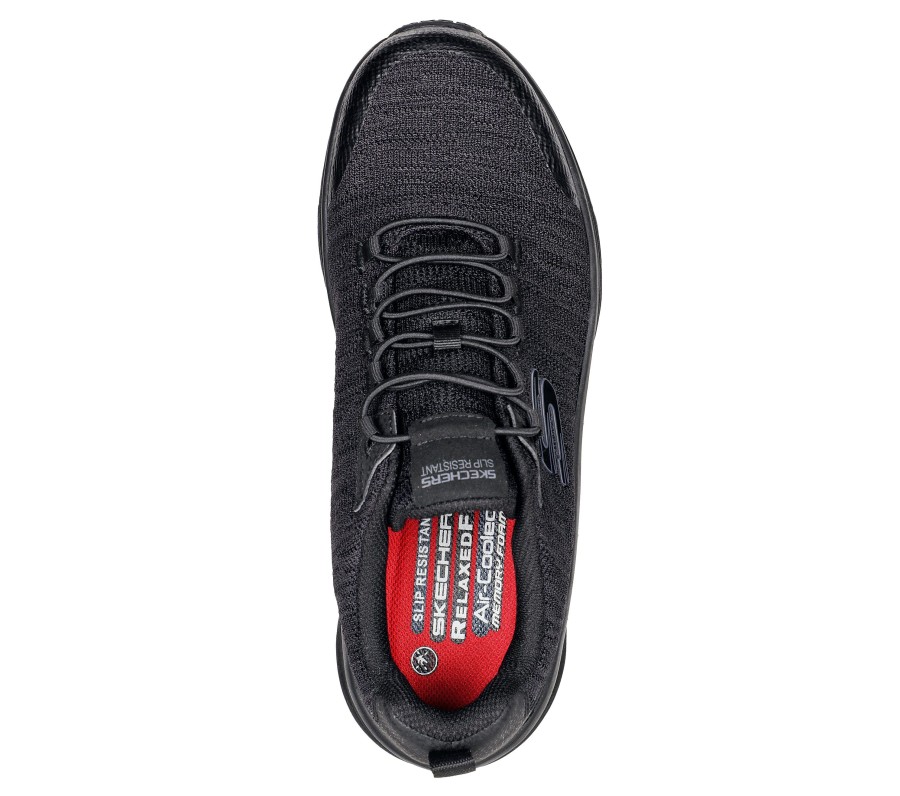 SKECHERS Work: D'Lux Walker Sr - Luxir Black Work & Safety