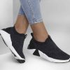 SKECHERS A-Line - Mila Black Slip-Ons