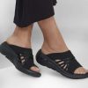 SKECHERS Go Walk Arch Fit Sandal - Glisten Black Sandals