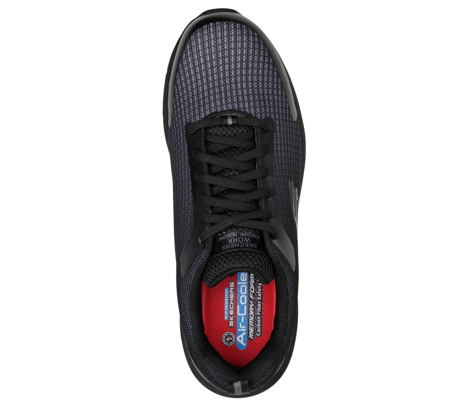 SKECHERS Work: Ulmus Sr Safety Toe Black / Charcoal Work & Safety