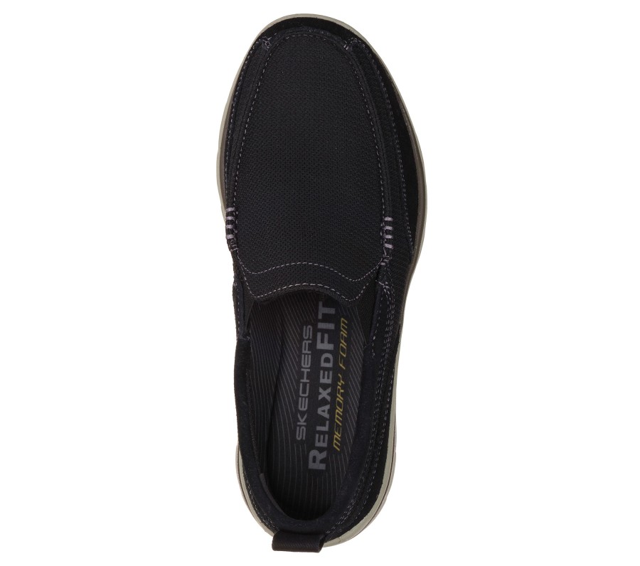 SKECHERS Relaxed Fit: Superior - Milford Black Slip-Ons