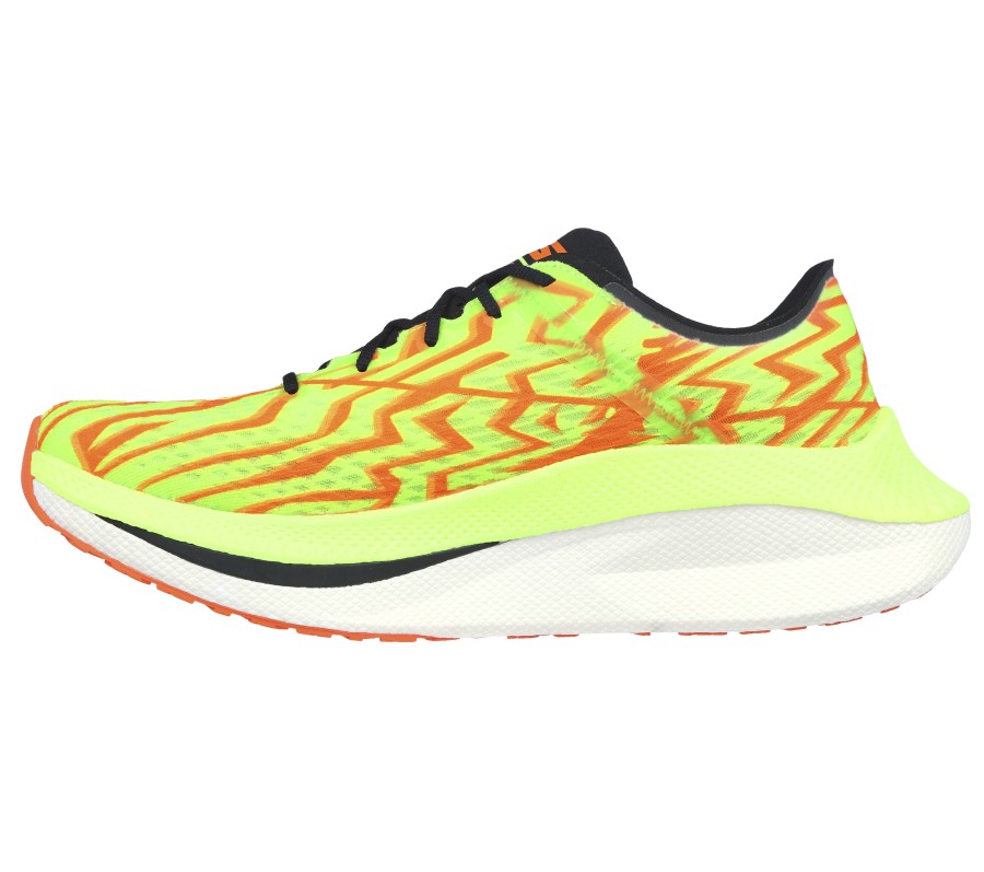 SKECHERS Go Run Speed Beast Green / Orange Athletic Sneakers