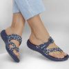 SKECHERS Foamies: Reggae - Stay Daisy Navy Sandals