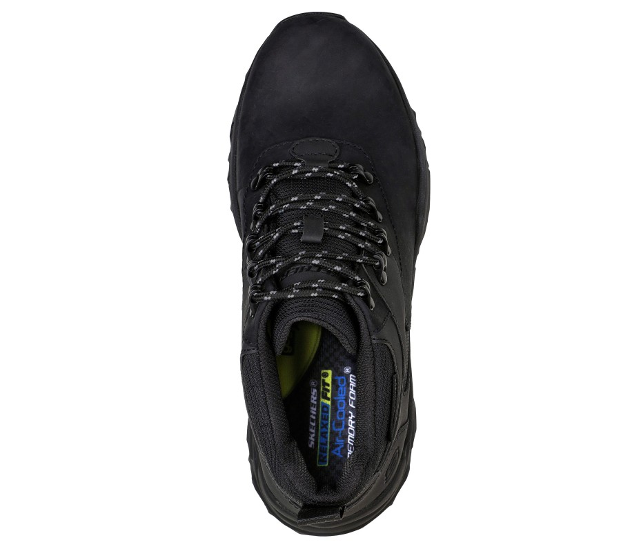 SKECHERS Relaxed Fit: Terraform - Renfrow Black Lace Up Oxfords