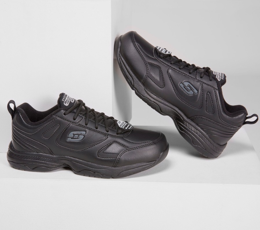 SKECHERS Work Relaxed Fit: Dighton - Bricelyn Sr Black Work & Safety