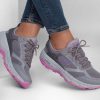 SKECHERS Go Run Trail Altitude - Ridgeback Gray / Pink Lace Up