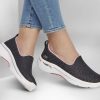 SKECHERS Go Walk Arch Fit - Ocean Reef Black / Pink Slip-Ons