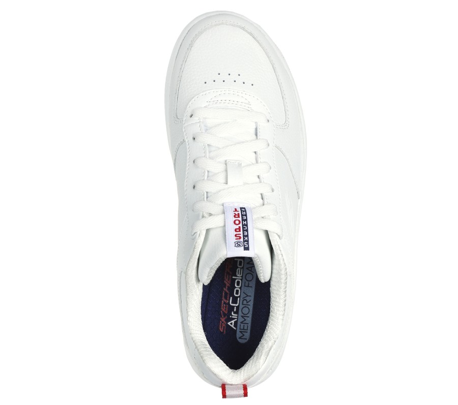 SKECHERS Sport Court 92 - Illustrious White / Navy Lace Up