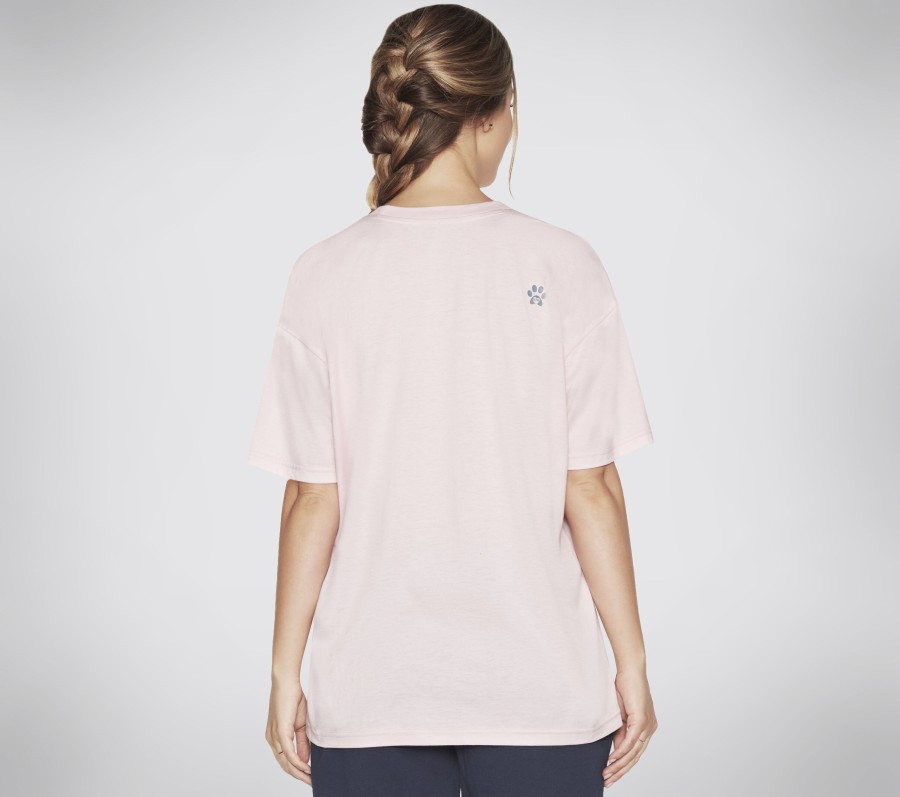 SKECHERS Bobs Escape Furfriend Tee Pink Tops