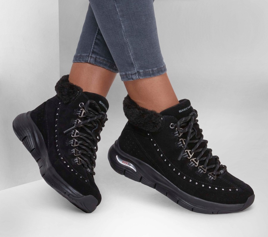 SKECHERS Arch Fit - Goodnight Black Lace Up