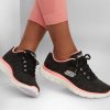 SKECHERS Flex Appeal 4.0 - Fresh Move Black / Coral Lace Up