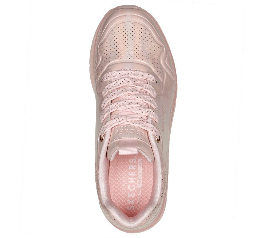 SKECHERS Uno Ice - Prism Luxe Light Pink Lace Up