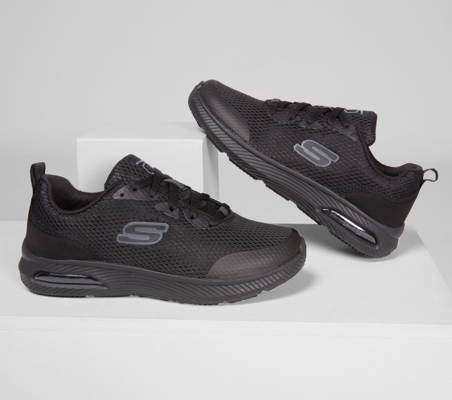 SKECHERS Work Relaxed Fit: Dynaair Sr Black Work & Safety