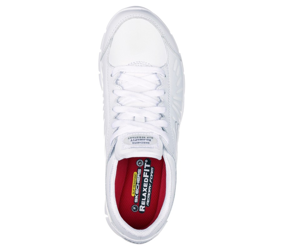 SKECHERS Work Relaxed Fit: Eldred - Dewey Sr White Work & Safety