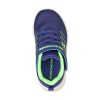 SKECHERS Microspec - Texlor Navy / Lime Athletic Sneakers