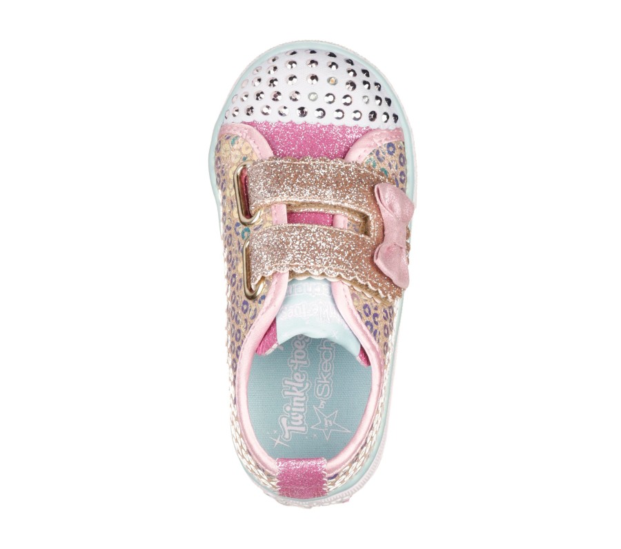 SKECHERS Twinkle Toes: Shuffle Lite - Mini Mermaid Gold Light-Up