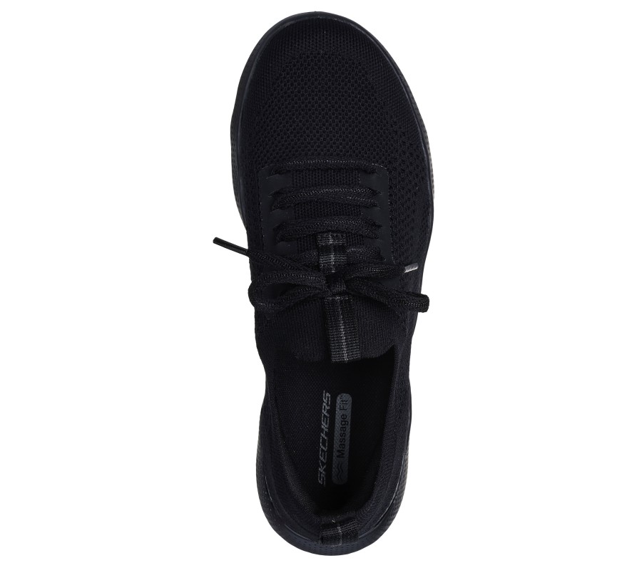 SKECHERS Massage Fit Lite - Intrigue Black Lace Up