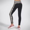 SKECHERS The Gostretch Mini Cheetah 7/8 Hw Legging Brown / Tan Bottoms