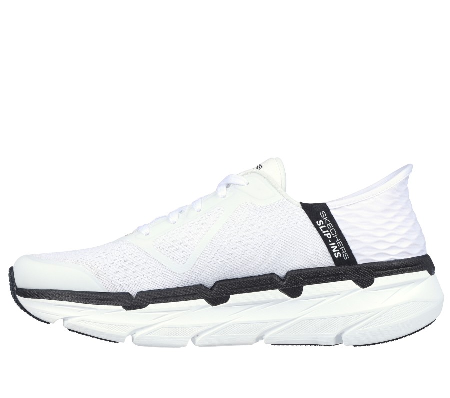 SKECHERS Skechers Slip-Ins: Max Cushioning Premier White / Black Slip-Ons