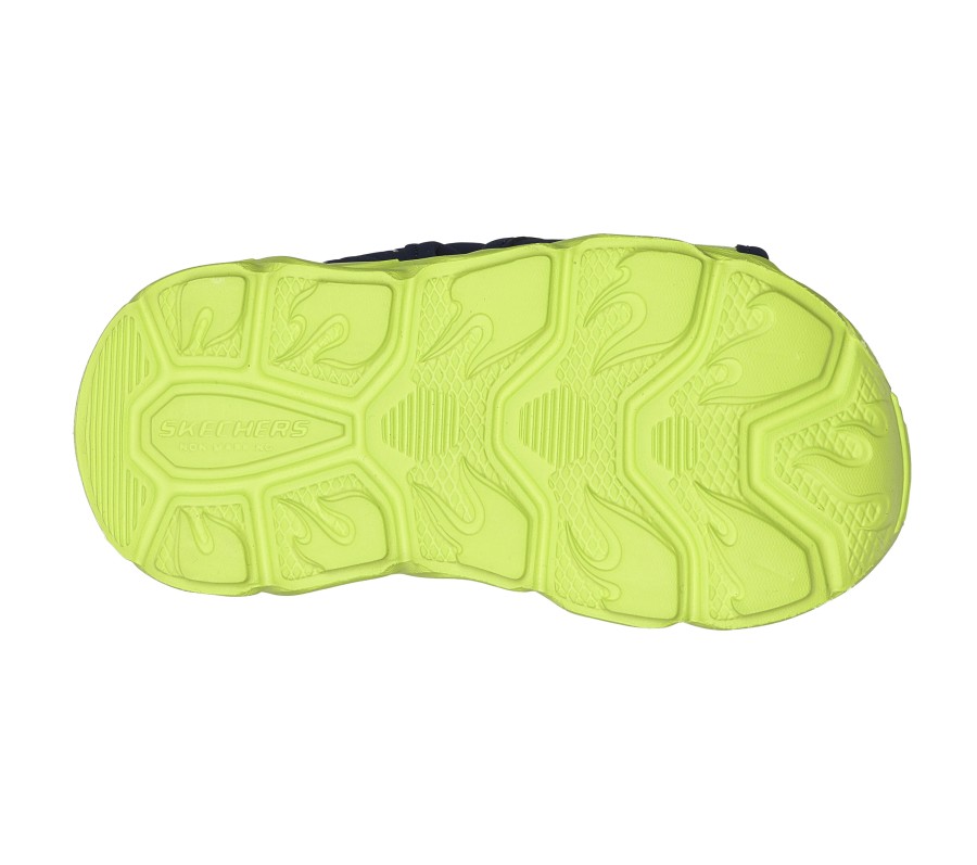 SKECHERS S-Lights: Thermo-Flash - Heat Tide Navy / Lime Sandals