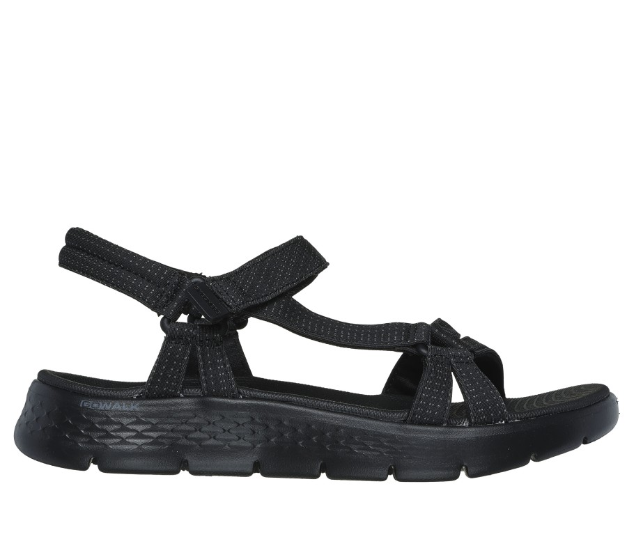 SKECHERS Go Walk Flex Sandal - Sublime Black Sandals