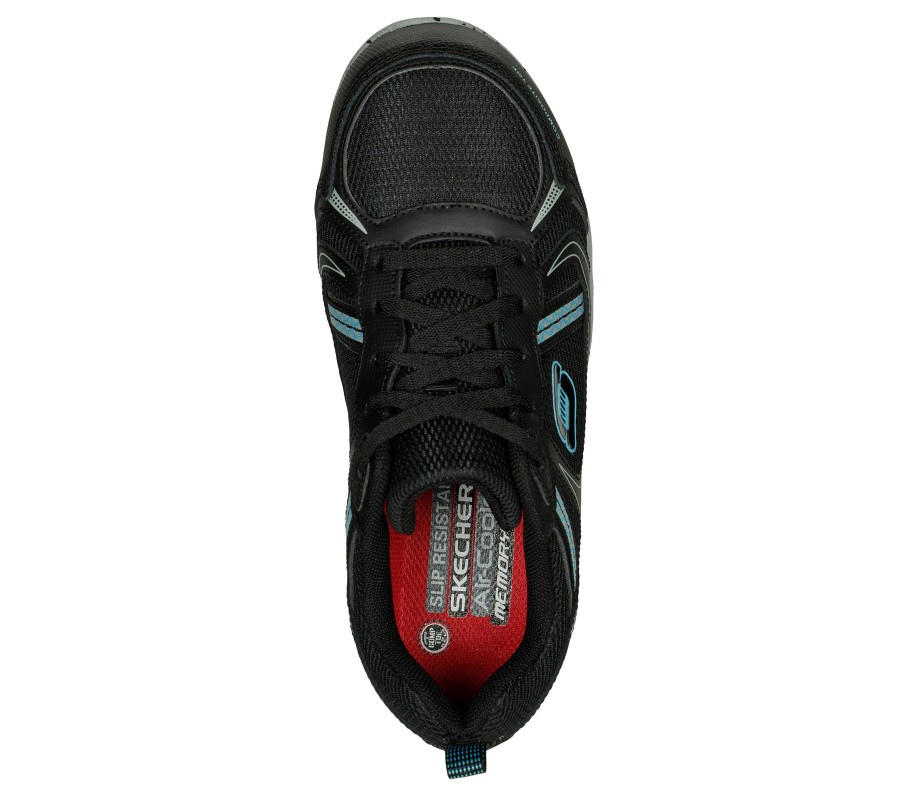 SKECHERS Work: Summits Sr - Jaily Black / Mint Work & Safety