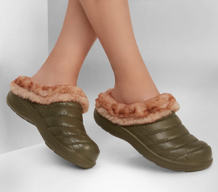 SKECHERS Foamies: Cozy Camper - Restful Olive Slippers