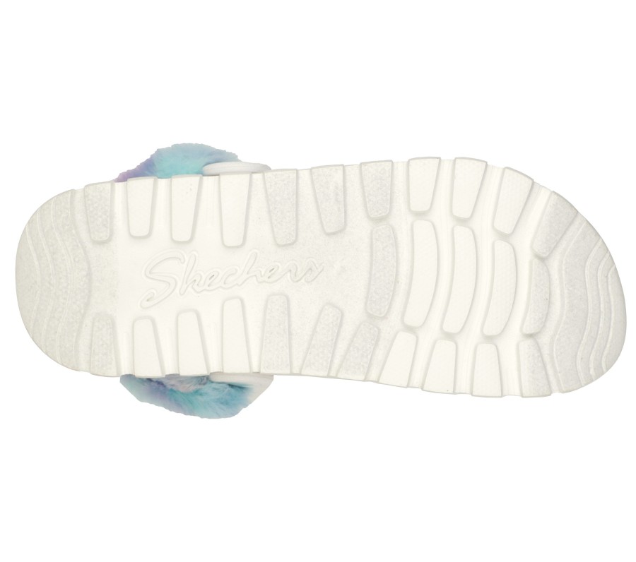 SKECHERS Foamies: Arch Fit Footsteps - Let It Be White / Multi Slip-Ons