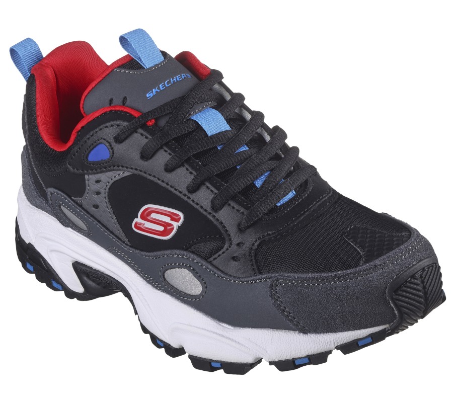 SKECHERS Stamina - Cutting Ties Black / Multi Athletic Sneakers