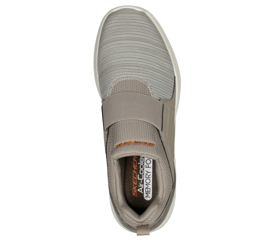 SKECHERS Bounder 2.0 - Balmore Taupe Slip-Ons