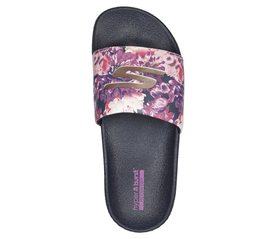 SKECHERS Skechers Hyper Slide - Floral Blooms Navy / Multi Sandals