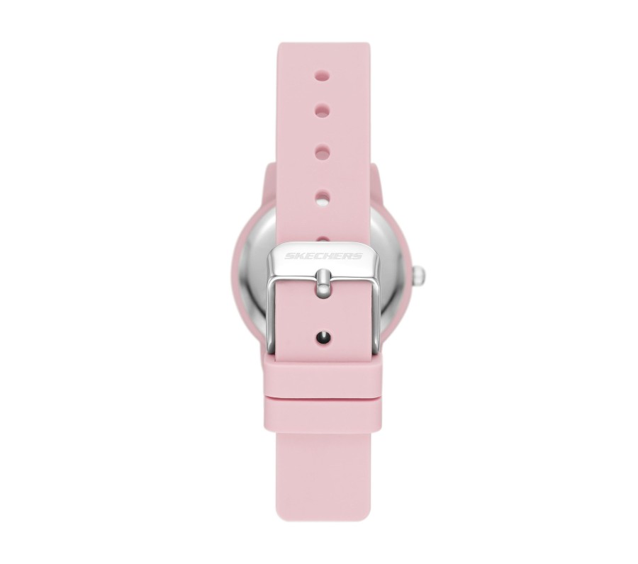 SKECHERS Scalloped Bezelwatch Pink Accessories