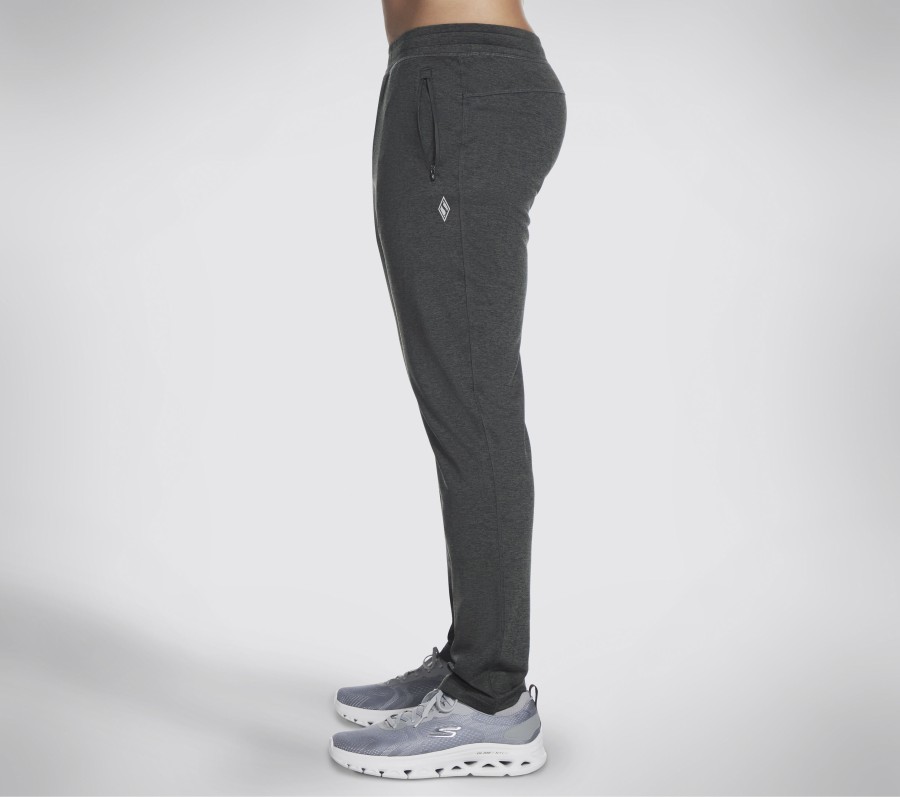 SKECHERS Skechers Apparel Ultra Go Tapered Pant Charcoal Bottoms