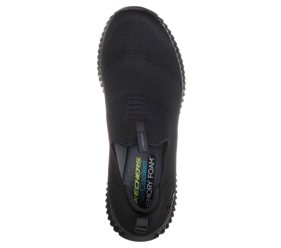 SKECHERS Elite Flex - Wasick Black Slip-Ons