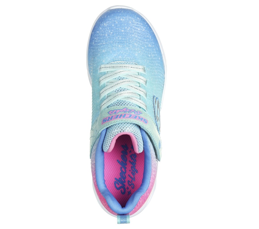 SKECHERS S Lights: Flicker Flash - Ombre Dreamer Aqua / Multi Light-Up