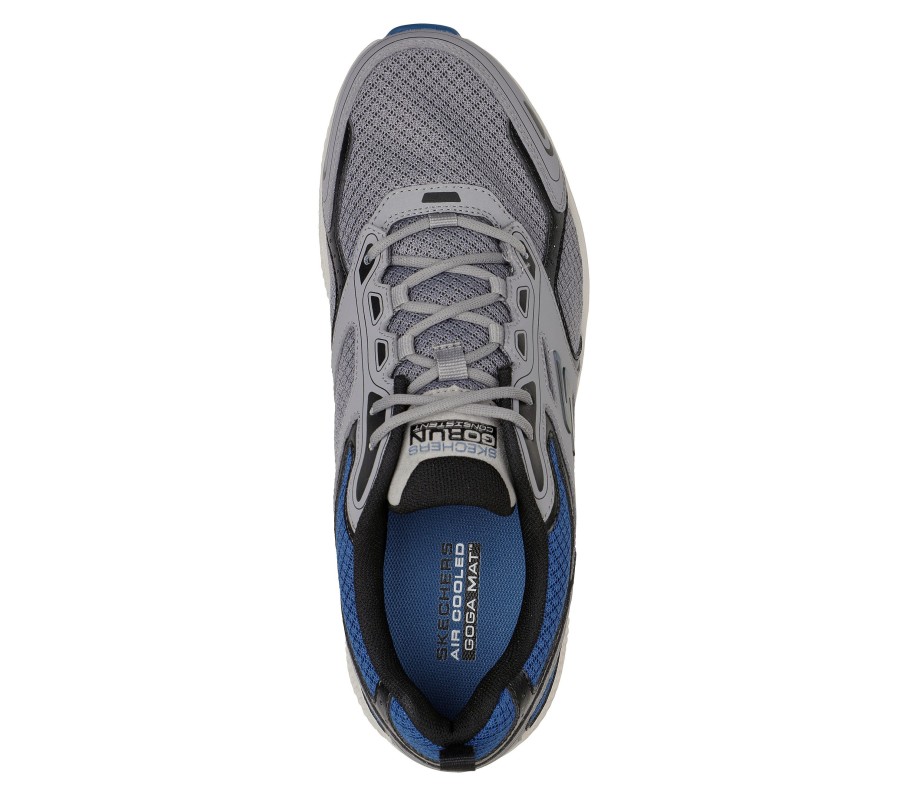 SKECHERS Skechers Gorun Consistent - Vestige Gray / Blue Athletic Sneakers