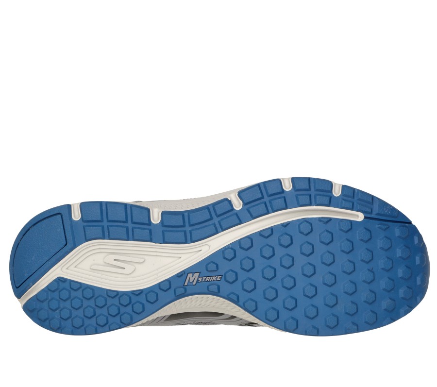 SKECHERS Skechers Gorun Consistent - Vestige Gray / Blue Athletic Sneakers