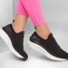 SKECHERS Relaxed Fit: D'Lux Walker - Star Stunner Black / Light Blue Slip-Ons