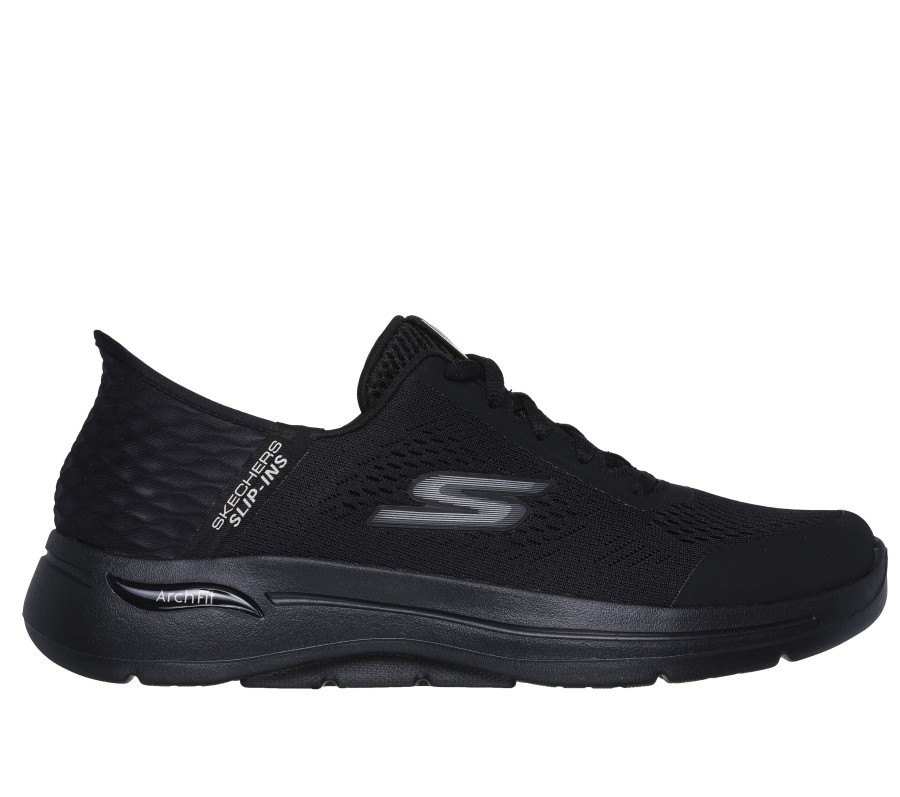 SKECHERS Skechers Slip-Ins: Go Walk Arch Fit - Simplicity Black Slip-Ons