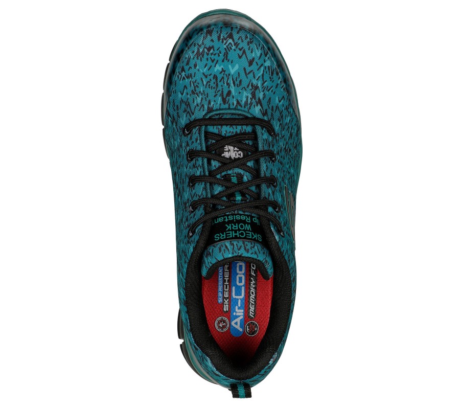 SKECHERS Work: Sure Track - Saivy Green / Multi Work & Safety