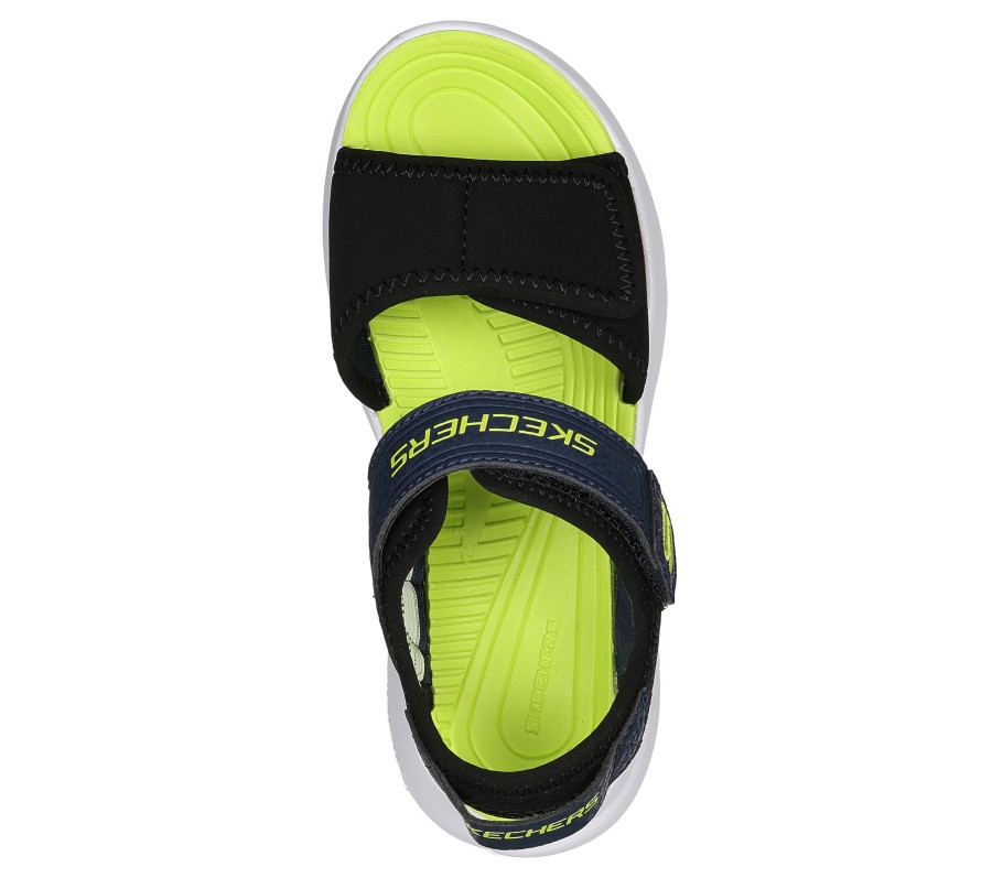 SKECHERS Razor Splash - Drecko Black / Lime Sandals